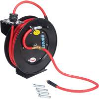 Hose Reel, Air/Water, 1/2" x 50', Single Hose, 300 psi We Share Industrial Supply