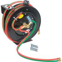 Welding Hose Reel, Welding Gases, 1/4" x 50', Single Hose, 300 psi We Share Industrial Supply