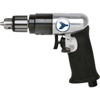 AD38VSRK Variable Speed Air Drill, 6 CFM, 1/4" NPT, 82 dBA, 3/8" Chuck, Keyed We Share Industrial Supply