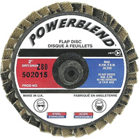 PowerBlend Roll-On Flap Disc, 2" x Type R, Z80 Grit We Share Industrial Supply
