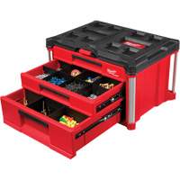 PackOut 3-Drawer Tool Box, 16-3/10" x 22-1/5" x 14-3/10", Red We Share Industrial Supply