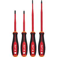 Insulated Slim Tip Screwdriver Set, 4 Pcs., Magnetic We Share Industrial Supply