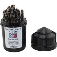 Jeu de forets de m&eacute;canicien 2 tons 29 mcx, Acier rapide We Share Industrial Supply