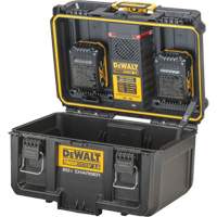 ToughSystem&reg; 2.0 20V Dual Port Charger, 14" x 15" x 9", Black/Yellow We Share Industrial Supply
