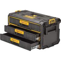 ToughSystem&reg; 2.0 Three-Drawer Unit, 21-4/5" x 12-3/10" x 12-3/5", Black/Yellow We Share Industrial Supply