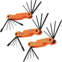 Jeu pliant de cl&eacute;s hexagonales Pro, 31 mcx, M&eacute;trique & imp&eacute;rial/Torx We Share Industrial Supply