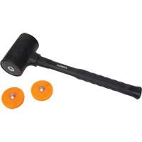 Marteau sans rebond, Poids de la t&ecirc;te 45 oz, Face Polyur&eacute;thane, Prise Fibre de verre, 13" lo We Share Industrial Supply