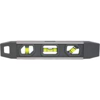 Torpedo Level, 9" L, Aluminum, 3 Vials, Magnetic We Share Industrial Supply