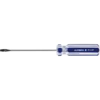 Tournevis &agrave; fente bleu transparent avec bandes , Tige de 1/8", Ronde, Prise en Plastique We Share Industrial Supply