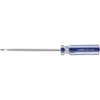 Tournevis &agrave; fente bleu transparent avec bandes, Tige de 5/16", Ronde, Prise en Plastique We Share Industrial Supply