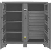 Jobsite Storage Cabinet, Steel, 59 Cubic Feet, Grey We Share Industrial Supply