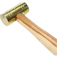 Marteau en laiton avec manche en noyer, Poids de la t&ecirc;te 1 lb, 11" lo We Share Industrial Supply