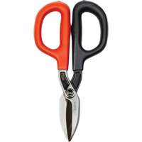 Cisaille de ferblantier droite, Longueur de coupe de 1-31/50", Coupe Droit We Share Industrial Supply