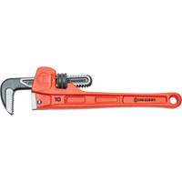 SLIM JAW Pipe Wrench, 1-9/10" Jaw Capacity, 10" Long, Powder Coated Finish, Non-Ergonomic Handle We Share Industrial Supply