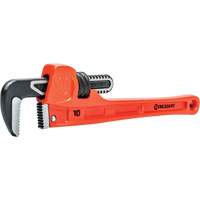 SLIM JAW Pipe Wrench, 1-9/10" Jaw Capacity, 10" Long, Powder Coated Finish, Non-Ergonomic Handle We Share Industrial Supply