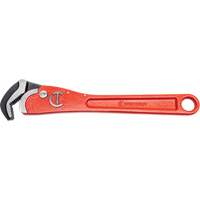 Self-Adjusting Pipe Wrench, 1-1/2" Jaw Capacity, 12" Long, Powder Coated Finish, Non-Ergonomic Handle We Share Industrial Supply
