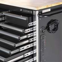HDRC7220 HD Series Roller Cabinet, 20 Drawers, 72" W x 24" D x 42-3/10" H, Black We Share Industrial Supply