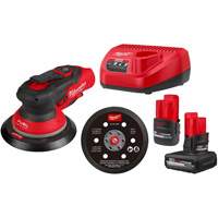 M12 FUEL 6" Random Orbital Sander Kit, 6" Sand Paper, 12 V We Share Industrial Supply