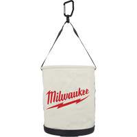 Utility Bucket Bag, 11-81/100" L x 11-81/100" W x 14-57/100" H, Polyester, White We Share Industrial Supply
