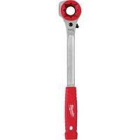 Cl&eacute; &agrave; cliquet &agrave; levier &eacute;lev&eacute;e pour monteur de ligne avec face de frappe frais&eacute;e, Prise de 3/4"/1"/1-1/8", Poign&eacute;e Ergonomique We Share Industrial Supply