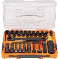 Jeu complet de douilles &agrave; chocs ouvertes & basculantes KNECT, 39 Mcx, Chocs We Share Industrial Supply