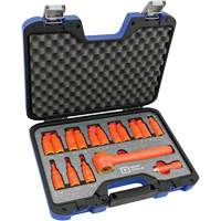 3/8" Drive SAE & Metric Hex Bit Insulated Socket and Attachment Set, 1000 V, 16 Pcs We Share Industrial Supply