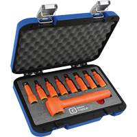 3/8" Drive Insulated Metric Hex Bit Socket and Attachment Set, 1000 V, 9 Pcs We Share Industrial Supply