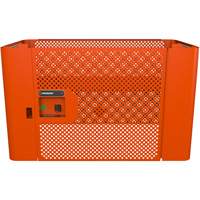 Panneau de s&eacute;curit&eacute; en maille RAILWORKS avec porte simple et rangement verrouillable We Share Industrial Supply
