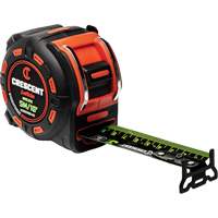 Shockforce NITE EYE Tape Measure, 1-1/4" x 16'/5 m, Metric/SAE Graduations We Share Industrial Supply