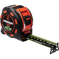 Shockforce NITE EYE Tape Measure, 1-1/4" x 25'/8 m, Metric/SAE Graduations We Share Industrial Supply