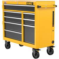 Heavy-Duty Mobile Workstation, 8 Drawers, 40" W x Yellow We Share Industrial Supply