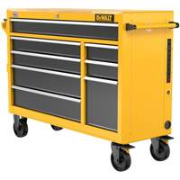 Heavy-Duty Mobile Workstation, 8 Drawers, 52" W x Yellow We Share Industrial Supply