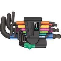 Jeu de cl&eacute;s coud&eacute;es multicolores 950/9 Hex-Plus , 9 mcx, M&eacute;trique We Share Industrial Supply