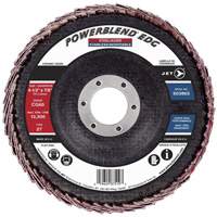 POWERBLEND EDG Flap Disc, 4-1/2" x 7/8", Type 27, CG60 Grit, Ceramic We Share Industrial Supply