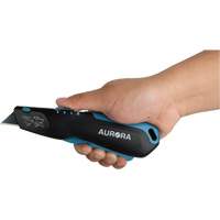 Retractable Safety Knife , Stainless Steel, Heavy-Duty, Plastic/Aluminum Handle We Share Industrial Supply