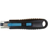Standard-Duty Retractable Safety Knife, Stainless Steel, Rubber Handle We Share Industrial Supply