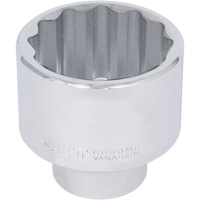 Douille chrom&eacute;e, 50 mm, Prise 1", 12 pans We Share Industrial Supply