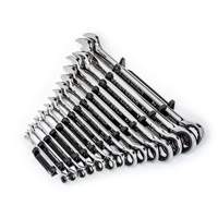 90-Tooth 12 Point SAE Wrench Set, Ratcheting Combination, 14 Pieces, Imperial We Share Industrial Supply
