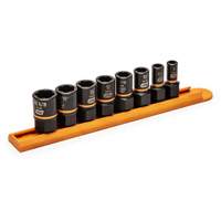 Bolt Biter Extraction Socket Set, 8 Pcs, Impact, 1/4"/3/8" Drive Size We Share Industrial Supply