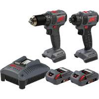 Ensemble d'outils compacts sans fil perceuse & tournevis, Lithium-ion, 20 V We Share Industrial Supply