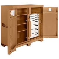 Armoire de chantier mod&egrave;le 112 avec cadenas, Acier, 54,9 pi³, Havane We Share Industrial Supply