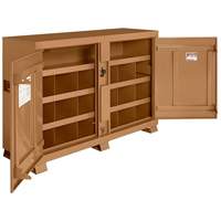 Armoire &agrave; bacs mod&egrave;le 129 avec cadenas, Acier, 48 pi³, Havane We Share Industrial Supply