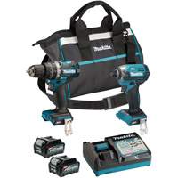 Ensemble doutils sans fil 40?Vmax XGT &agrave; moteur sans balais : visseuse &agrave; chocs et perceuse-visseuse &agrave; percussion, Lithium-ion, 40 V We Share Industrial Supply