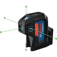 Laser dalignement autonivelant &agrave; faisceau vert &agrave; cinq points We Share Industrial Supply