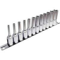 External TORX&reg; Socket Set, 12 Pcs, 3/8" Drive Size, Deep We Share Industrial Supply