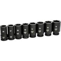 Jeu de douilles SAE &agrave; 6 pans, 8 Mcx, Chocs, Prise de 3/4", Profond We Share Industrial Supply