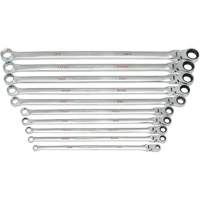 120XP Universal Spline XL Flex Head GearBox Wrench Set, Ratcheting Box, 10 Pieces, Imperial We Share Industrial Supply