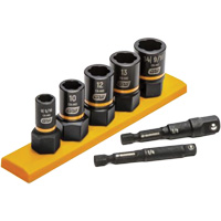 Jeu de douilles d'extraction m&eacute;trique Bolt Biter, 7 Mcx, Chocs, Prise de 1/4"/3/8" We Share Industrial Supply