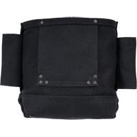 Sac Phantom pour &eacute;crous et boulons avec 2 manchons, Toile, 3 pochettes, Noir We Share Industrial Supply