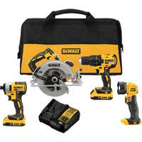 Ensemble quatre outils sans fil et sans balai MAX* (2.0Ah), 20 V We Share Industrial Supply